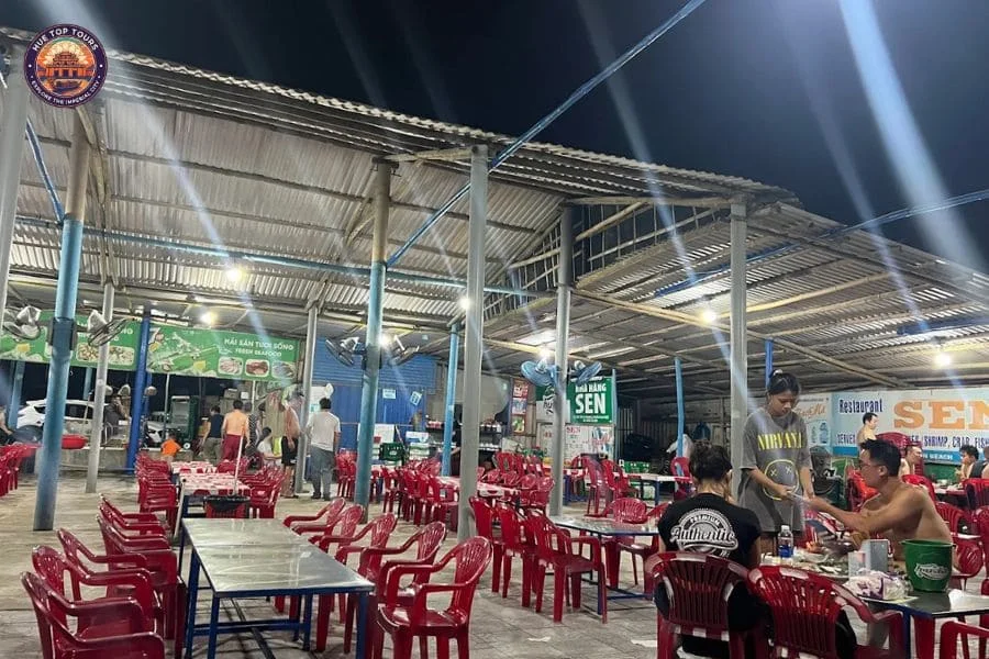 Sen Bien Restaurant Thuan An Beach - Hue Top Tours