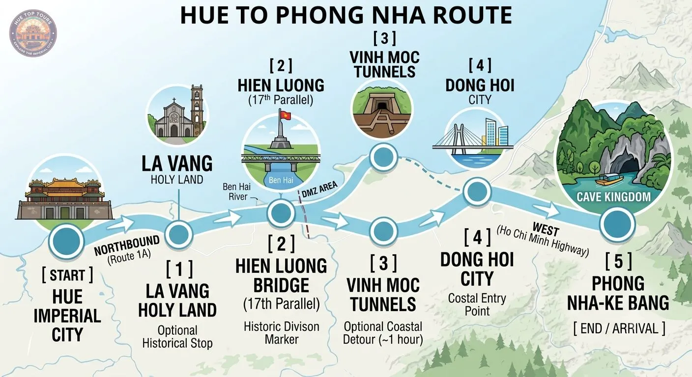 Hue To Phong Nha Luxury Car - Hue Top Tours